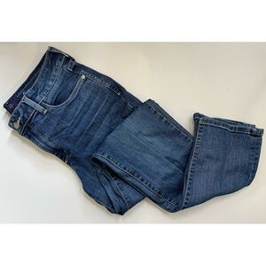 NYDJ • Sylvia Blue Relaxed Boyfriend Jeans Classic Denim Style